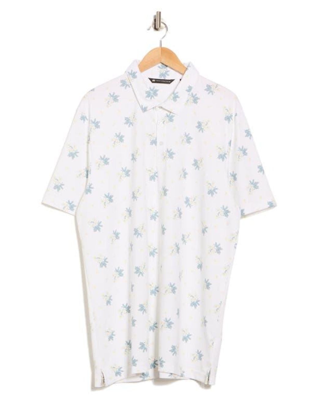 Travis Mathew White Arbor Wave Polo for men