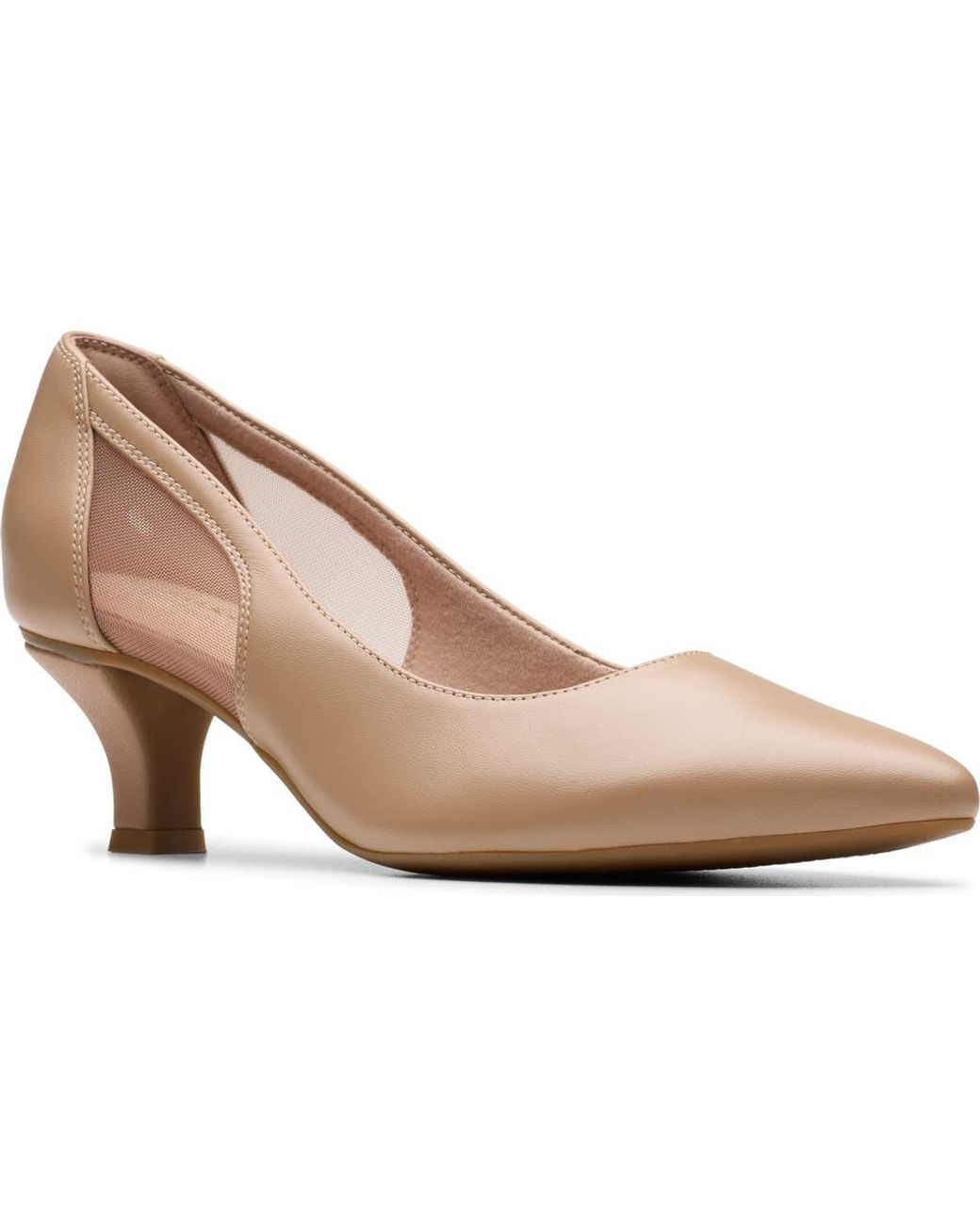 Clarks Natural Kepley Cora Pointed Toe Pump
