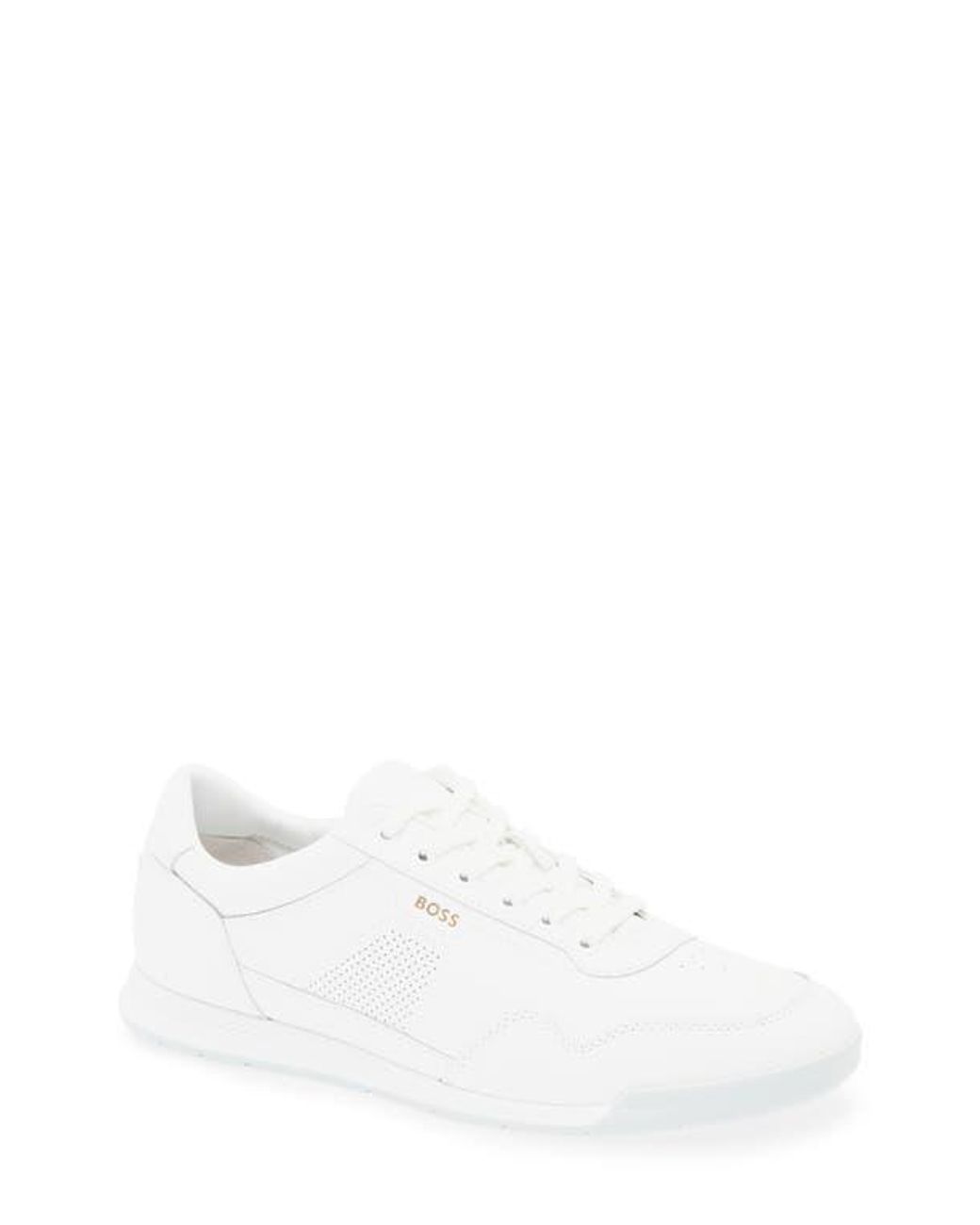 Boss White Titanium Low Top Sneaker for men