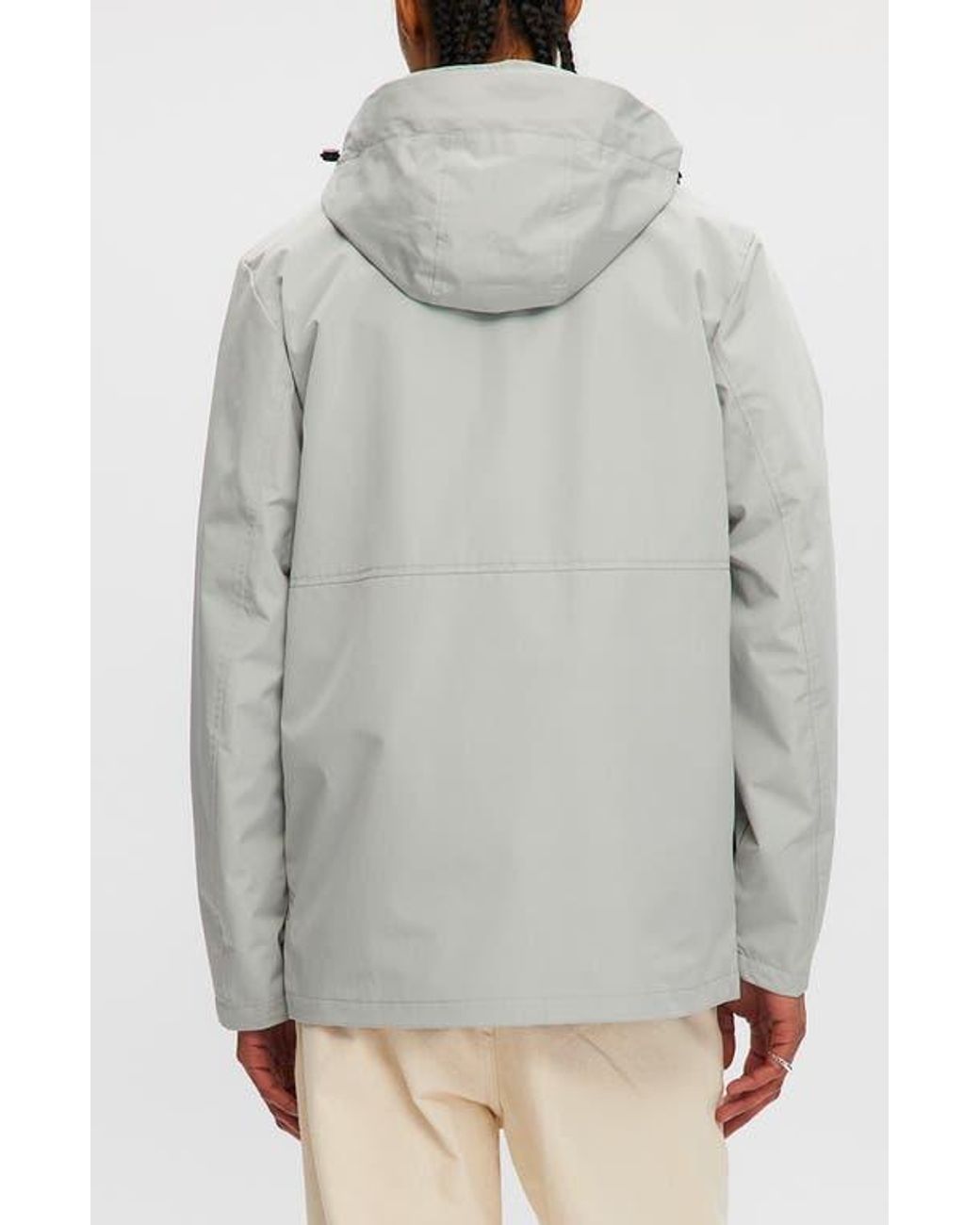 Noize Gray Hooded Windbreaker for men