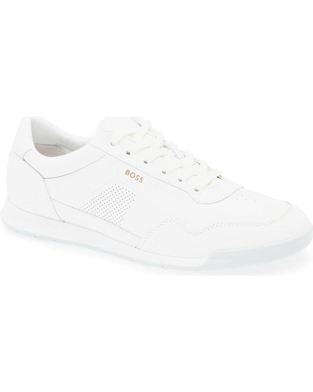 Boss White Titanium Low Top Sneaker for men