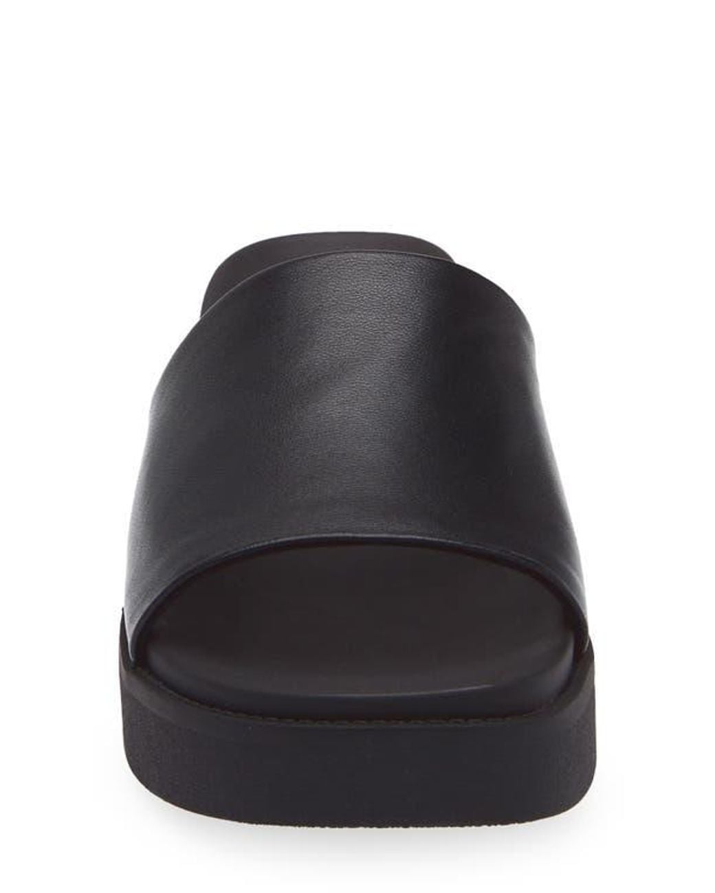 Steve Madden Black Robyn Platform Slide Sandal