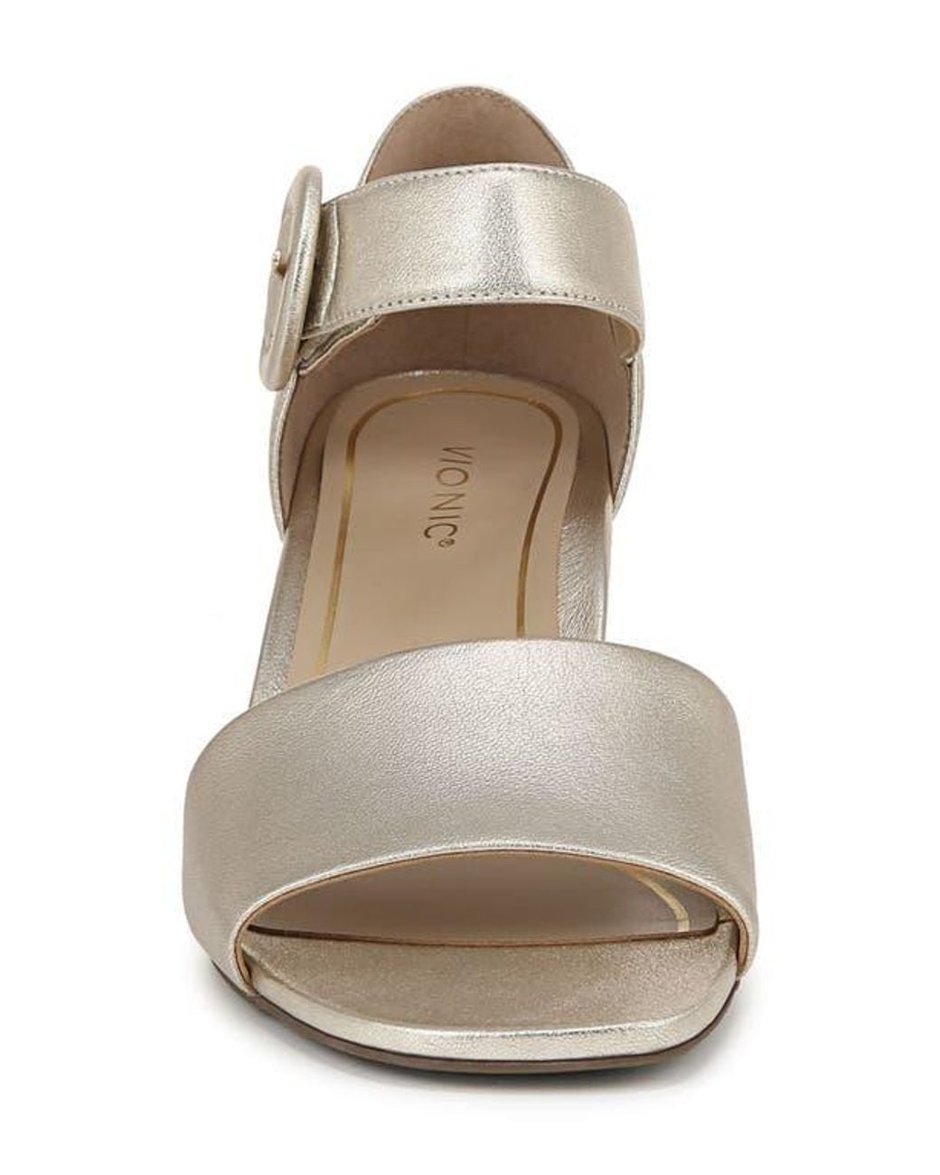 Vionic White Chardonnay Block Heel Sandal