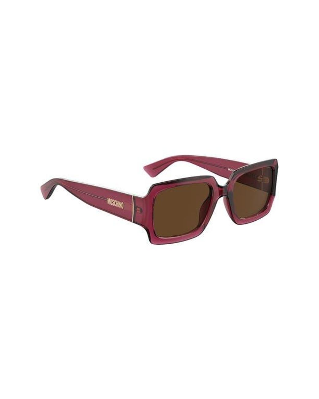 Moschino Brown 53Mm Rectangular Sunglasses