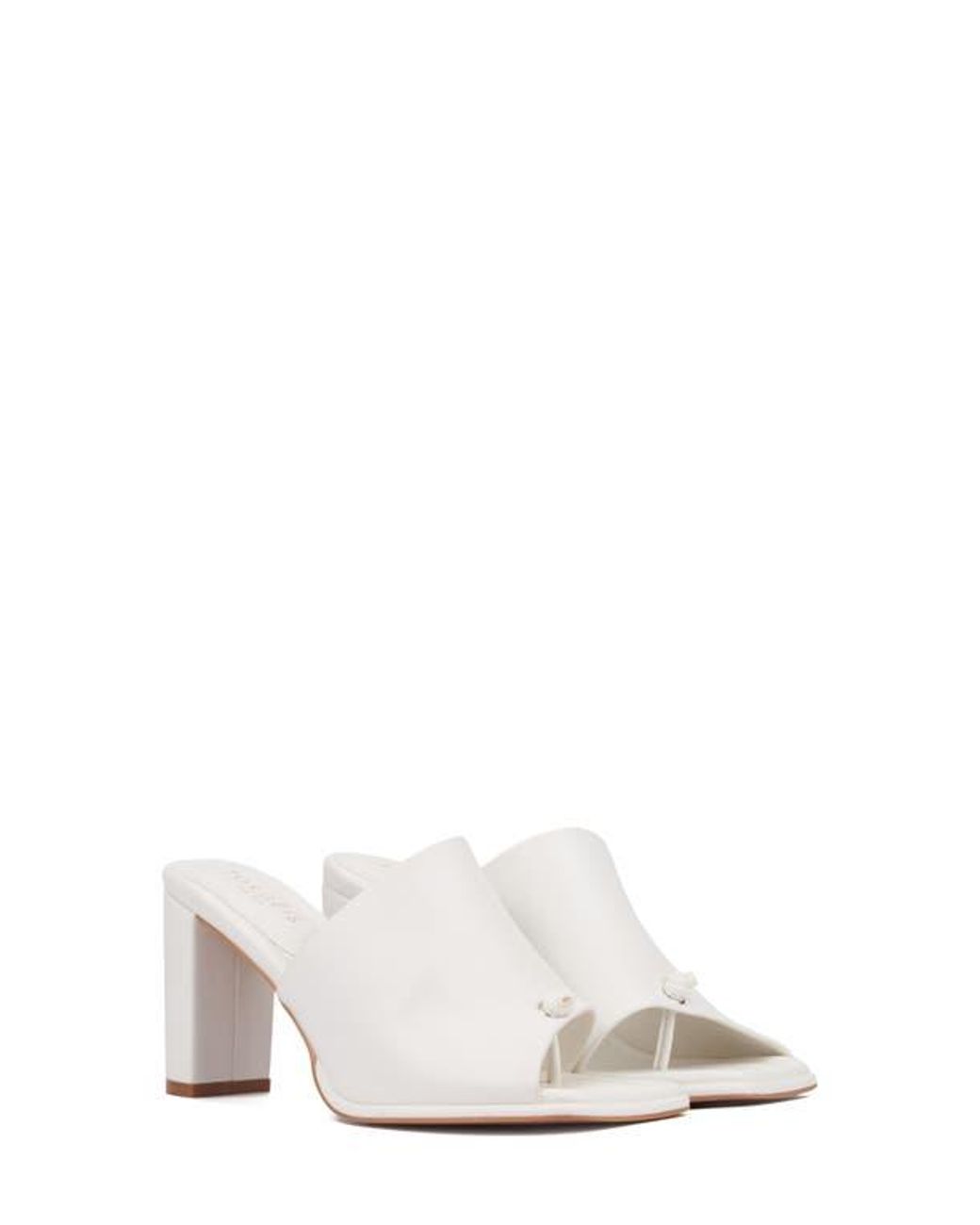 TORGEIS White Darla Slide Sandal