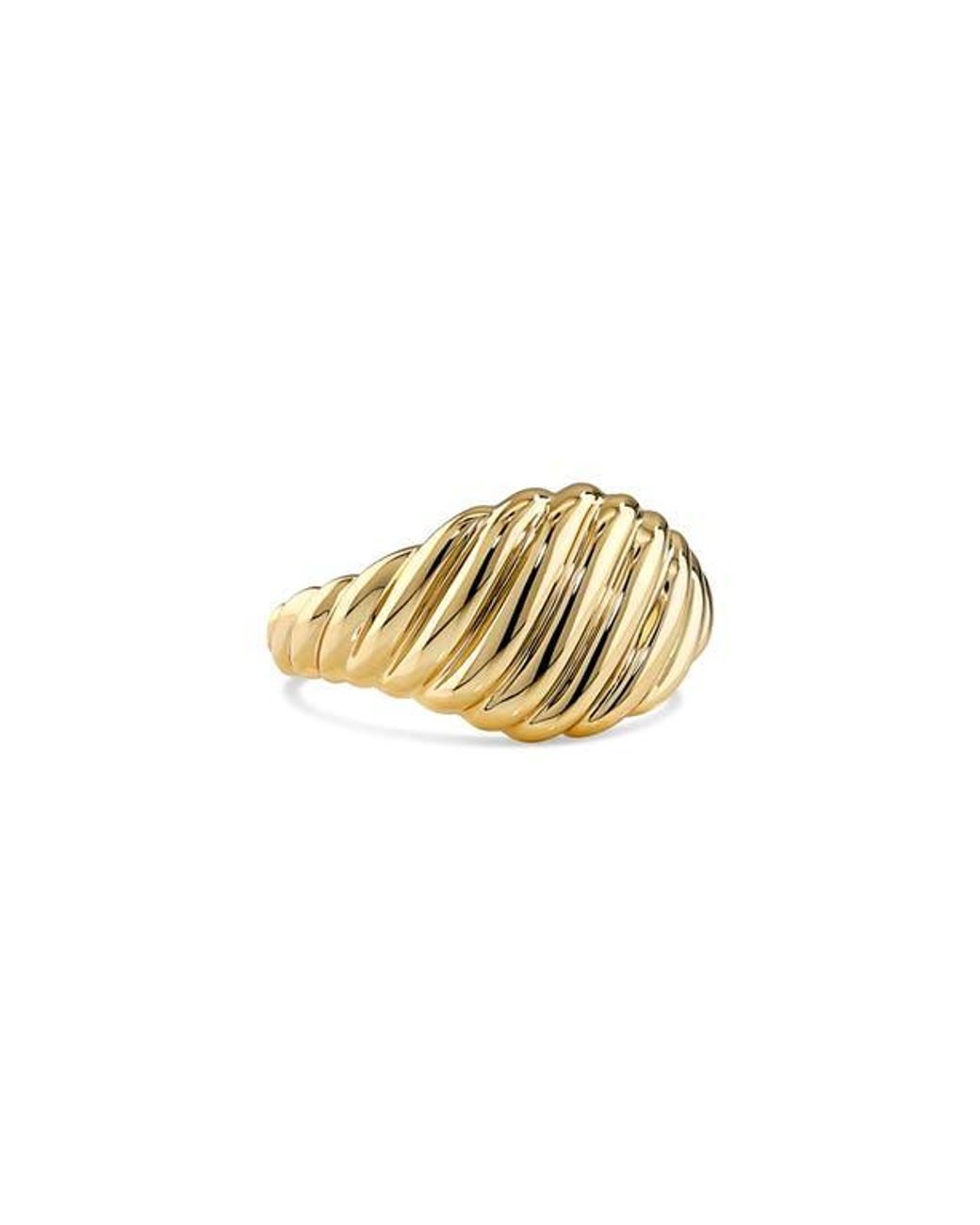 DEVATA Metallic Tapered Rope Band Ring