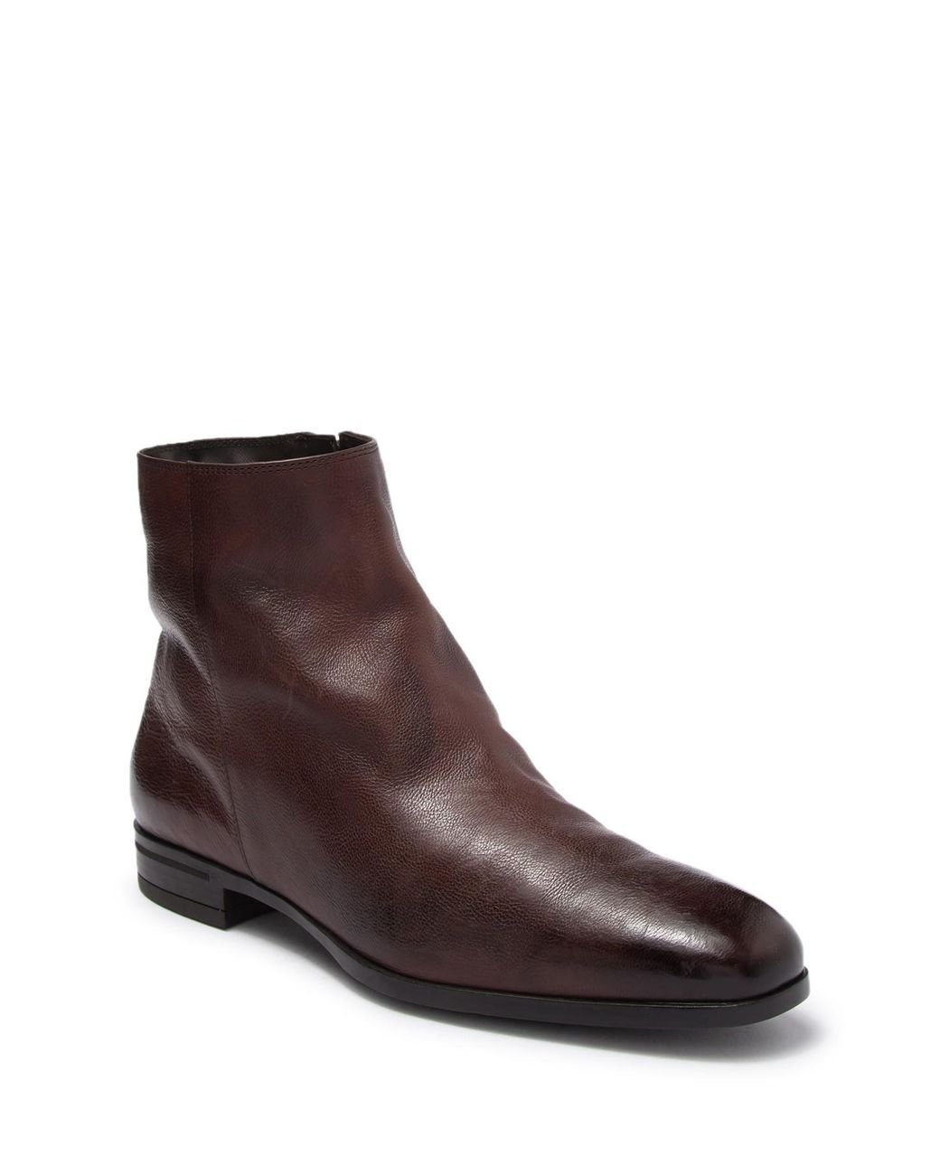 BOSS by HUGO BOSS Kensington Leather Zip Ankle Boot in Brown for Men | Lyst