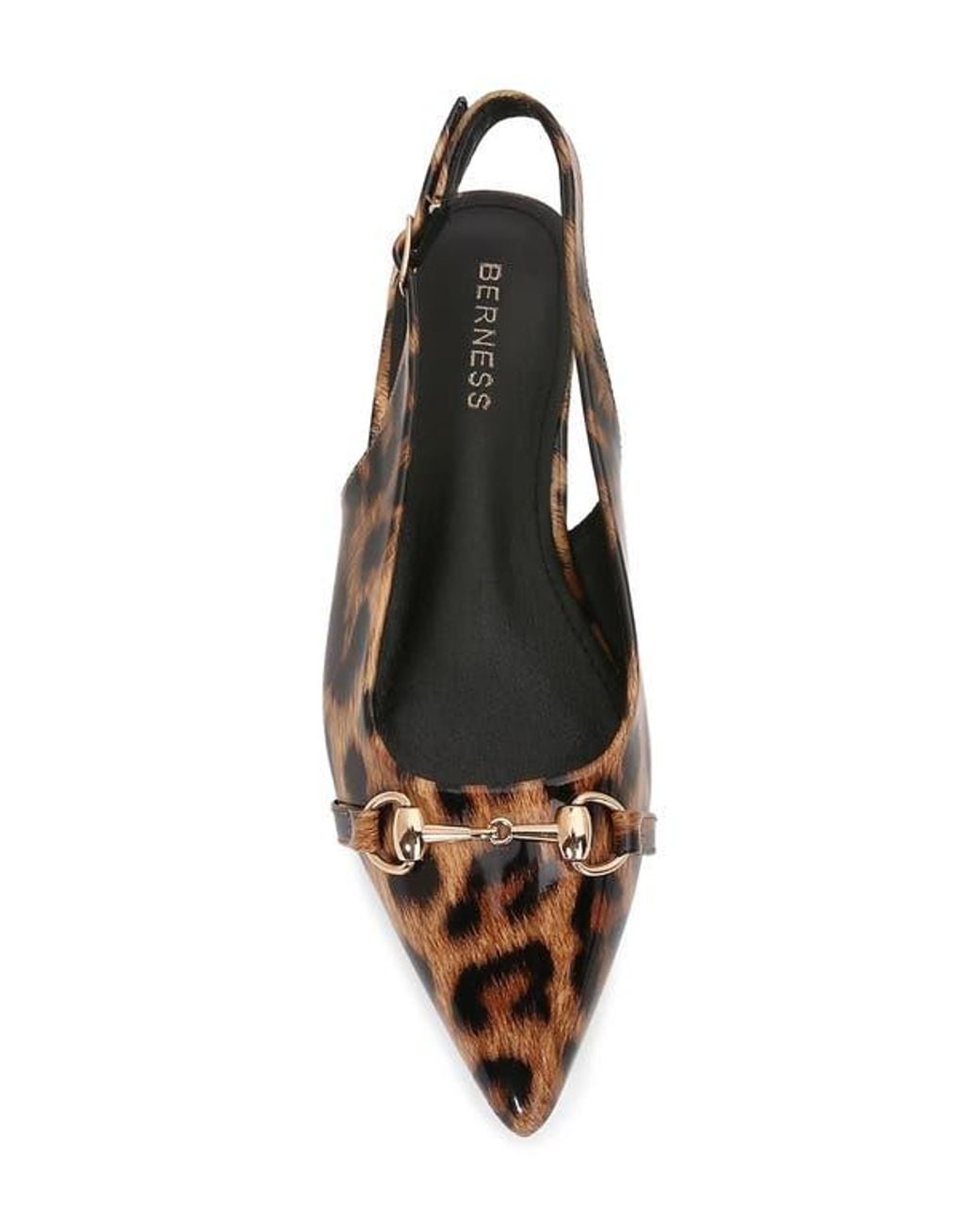 BERNESS Brown Bit Slingback Flat