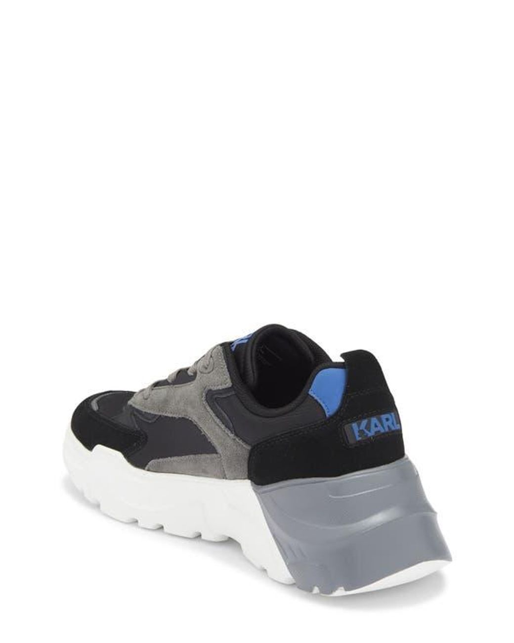 Karl Lagerfeld Gray Runner On Two Sneaker for men