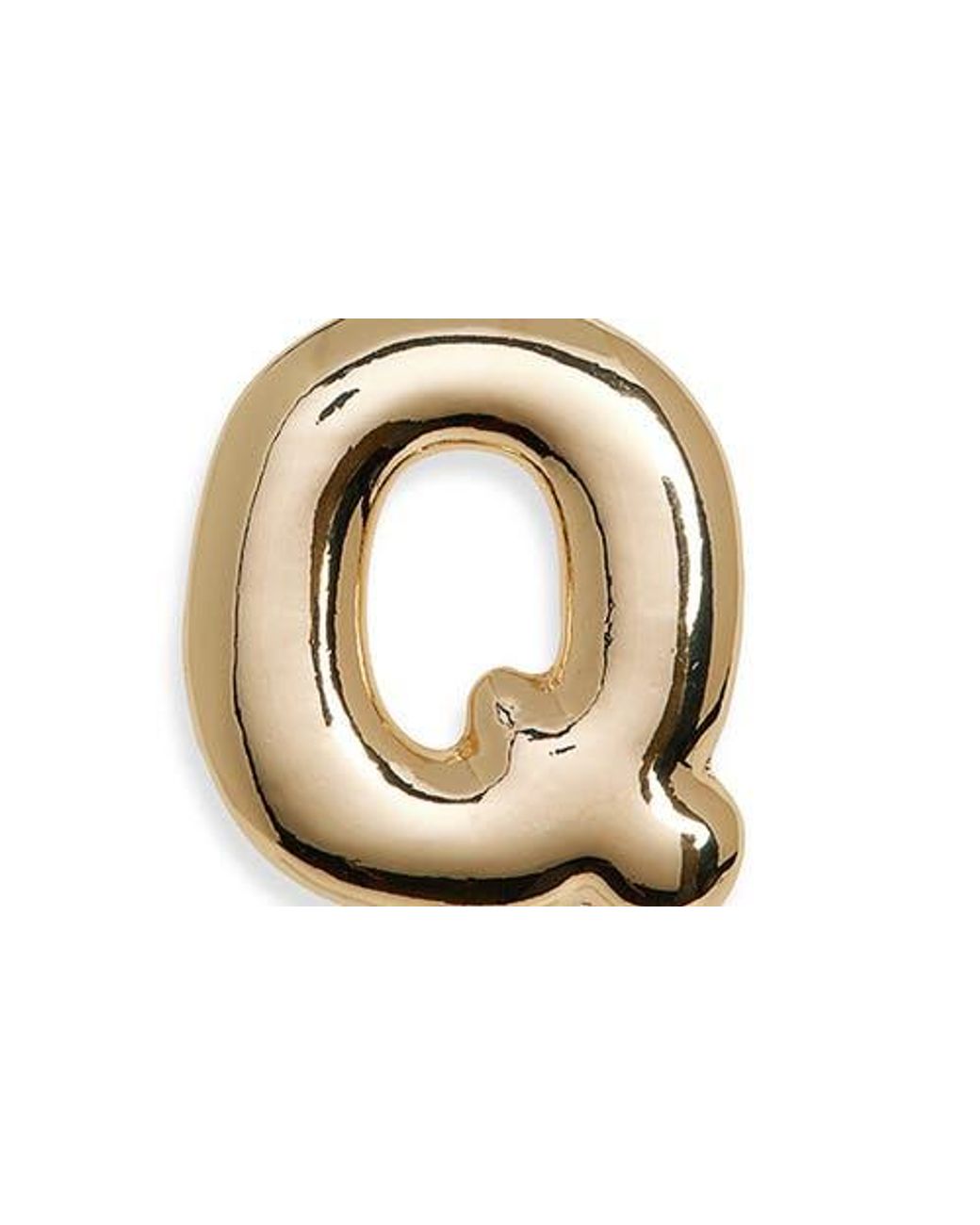 Leith Metallic Bubble Initial Bag Charm