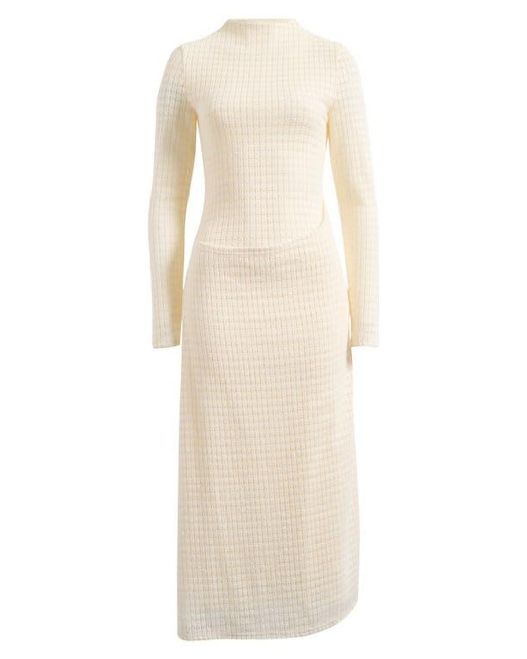 Lioness Resolution Long Sleeve Maxi Dress in Natural | Lyst