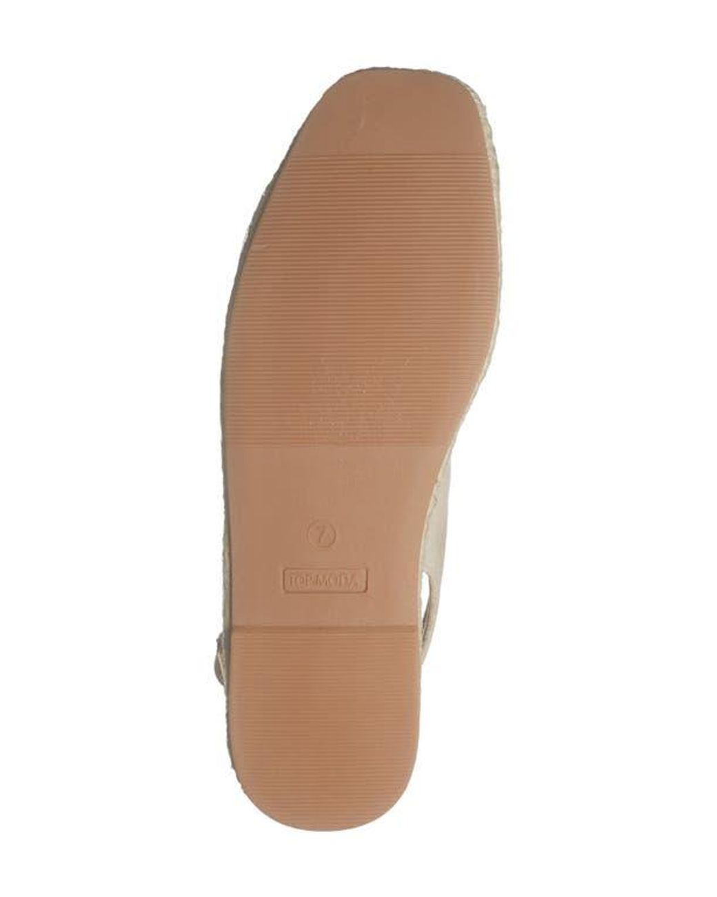 Top Moda Natural Fallon Slingback Flat