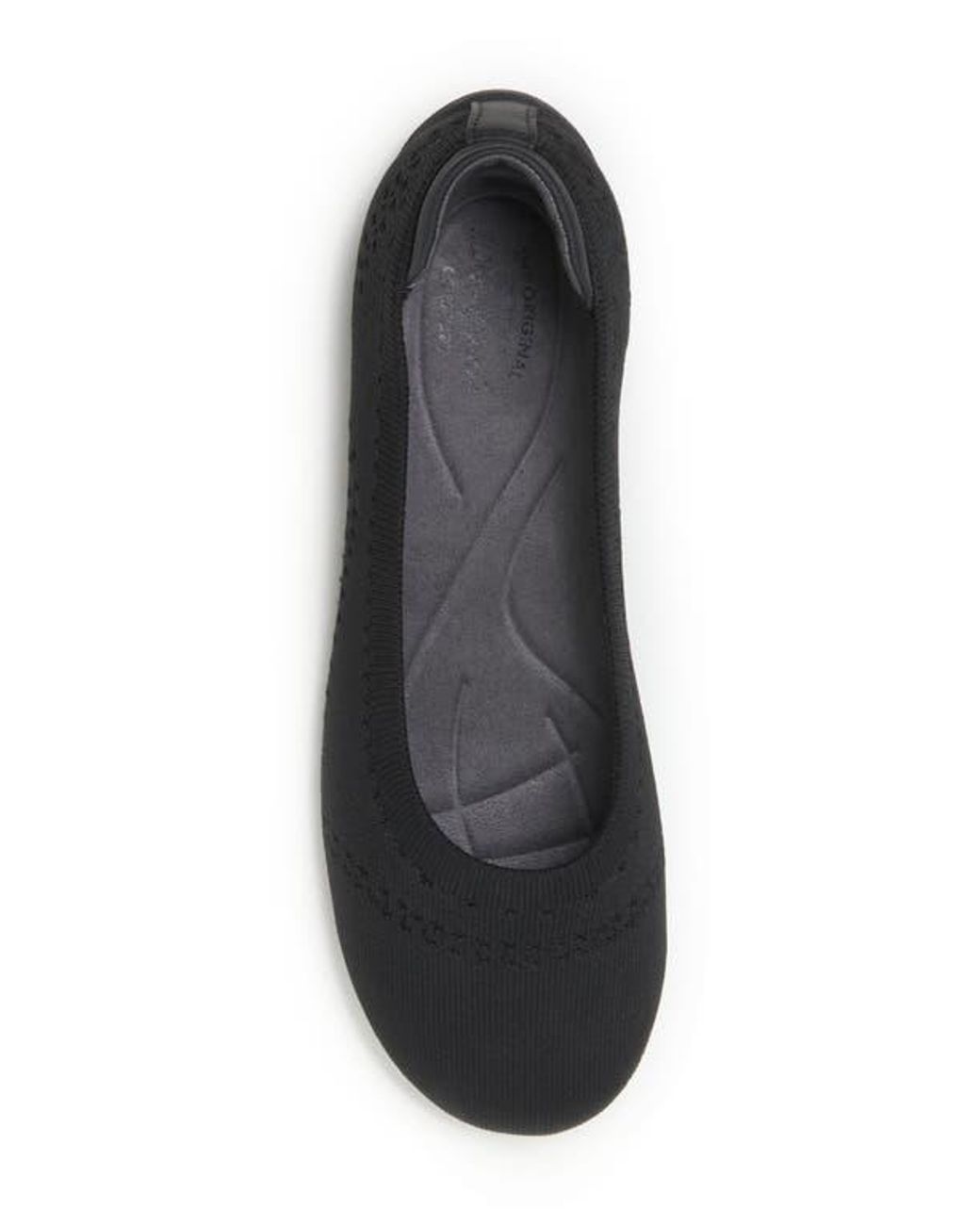 Dearfoams Blue Misty Ballet Flat