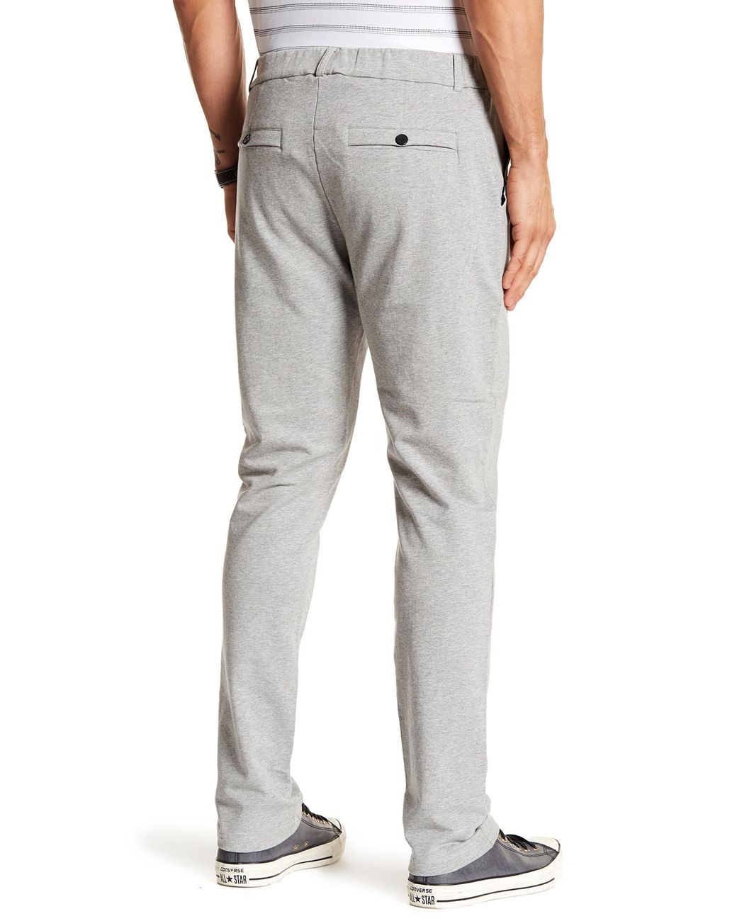 Kenneth Cole Zip Fly Sweatpants in Gray for Men | Lyst