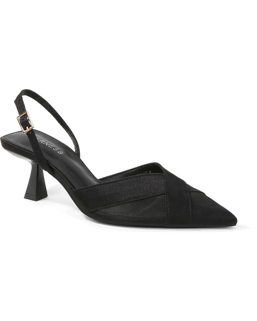 BERNESS Black Hailee Slingback Pump
