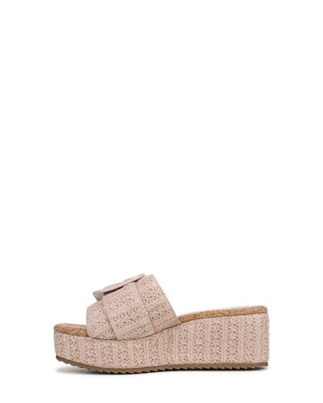 Sam & Libby Pink Crysta Platform Slide Sandal