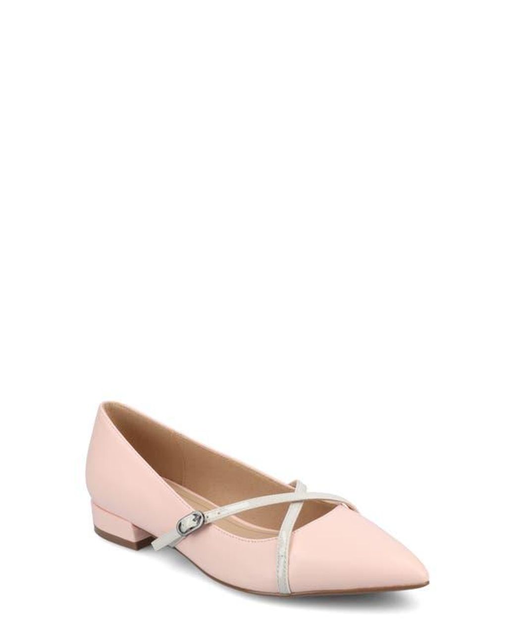 Journee Collection Pink Camby Pointed Toe Flat