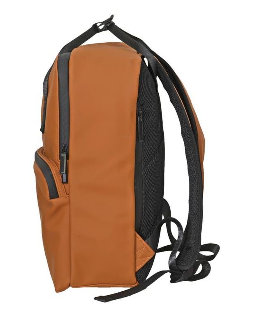 Duchamp Orange Rubberized Computer Backpack for men