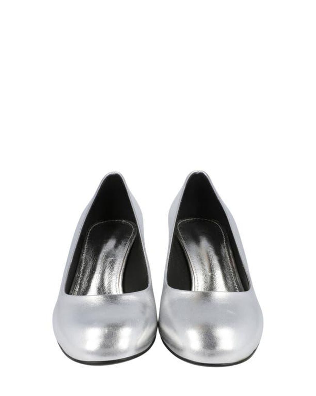 Ferragamo White Farrah Mirror Heel Pump