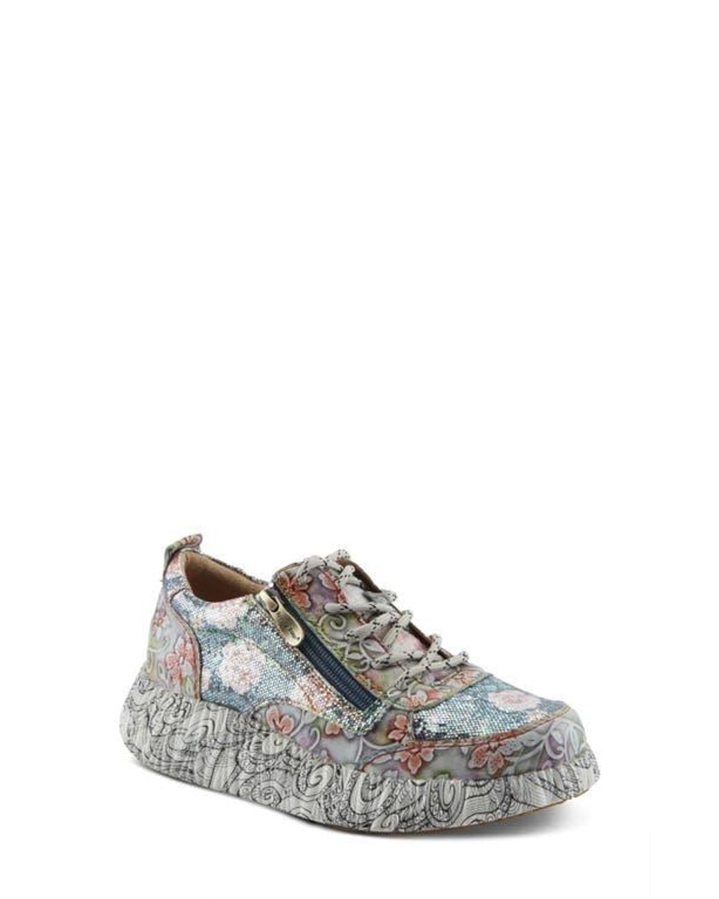 Spring Step Gray Motion Platform Sneaker