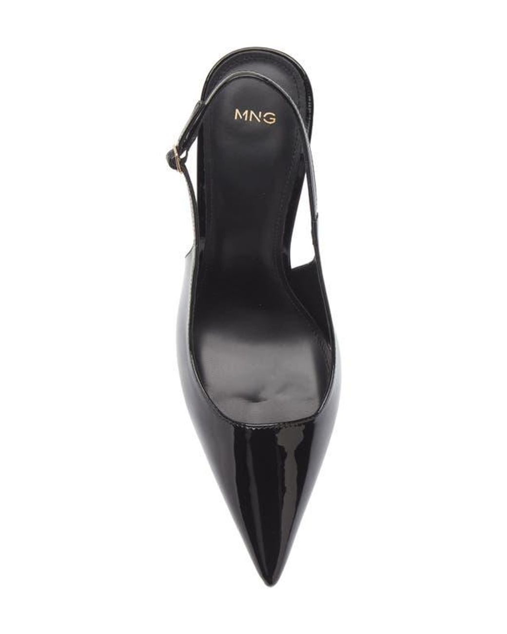 Mango Blue Pietra Slingback Pointed Toe Pump