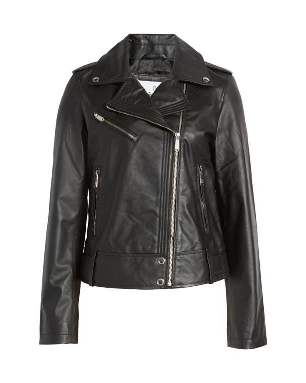 Sam Edelman Black Leather Moto Jacket