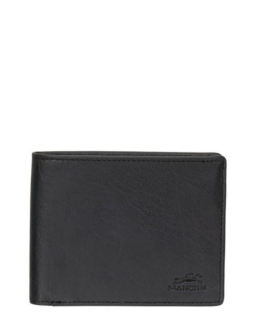 Mancini Black Rfid Bifold Wallet for men
