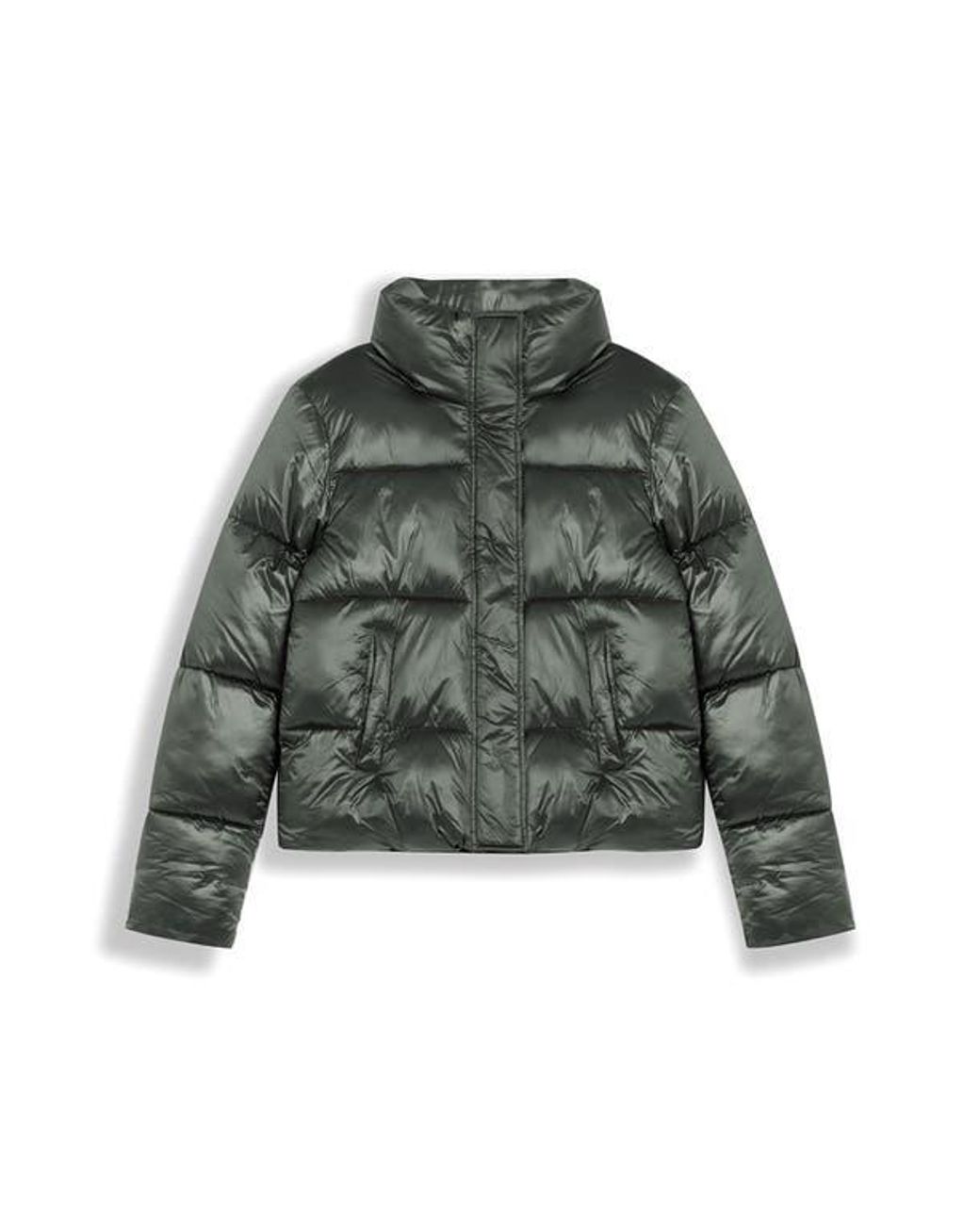 Noize Green Coco-El Water Resistant Crop Puffer Jacket