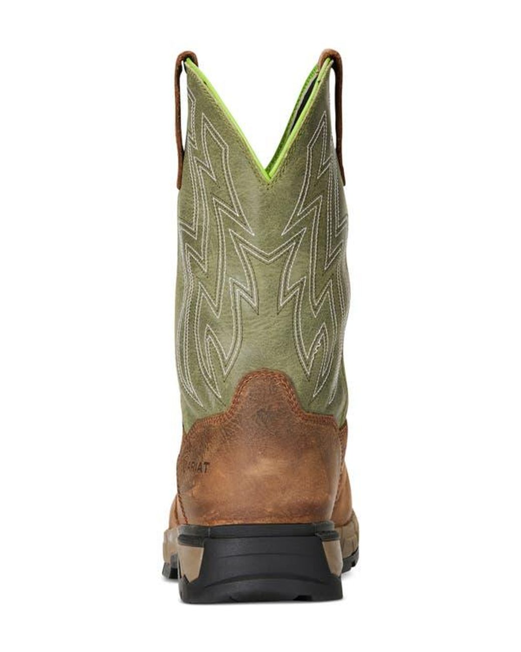 Ariat Green Rebar Flex Waterproof Western Boot for men