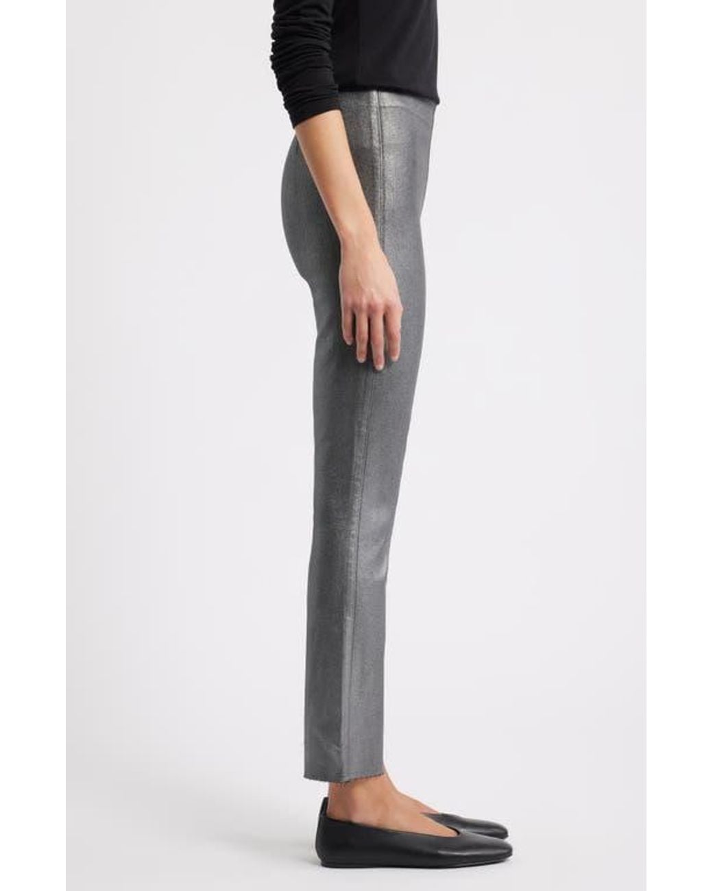 Frank & Eileen Black Derry Illusion Pull-On Pants