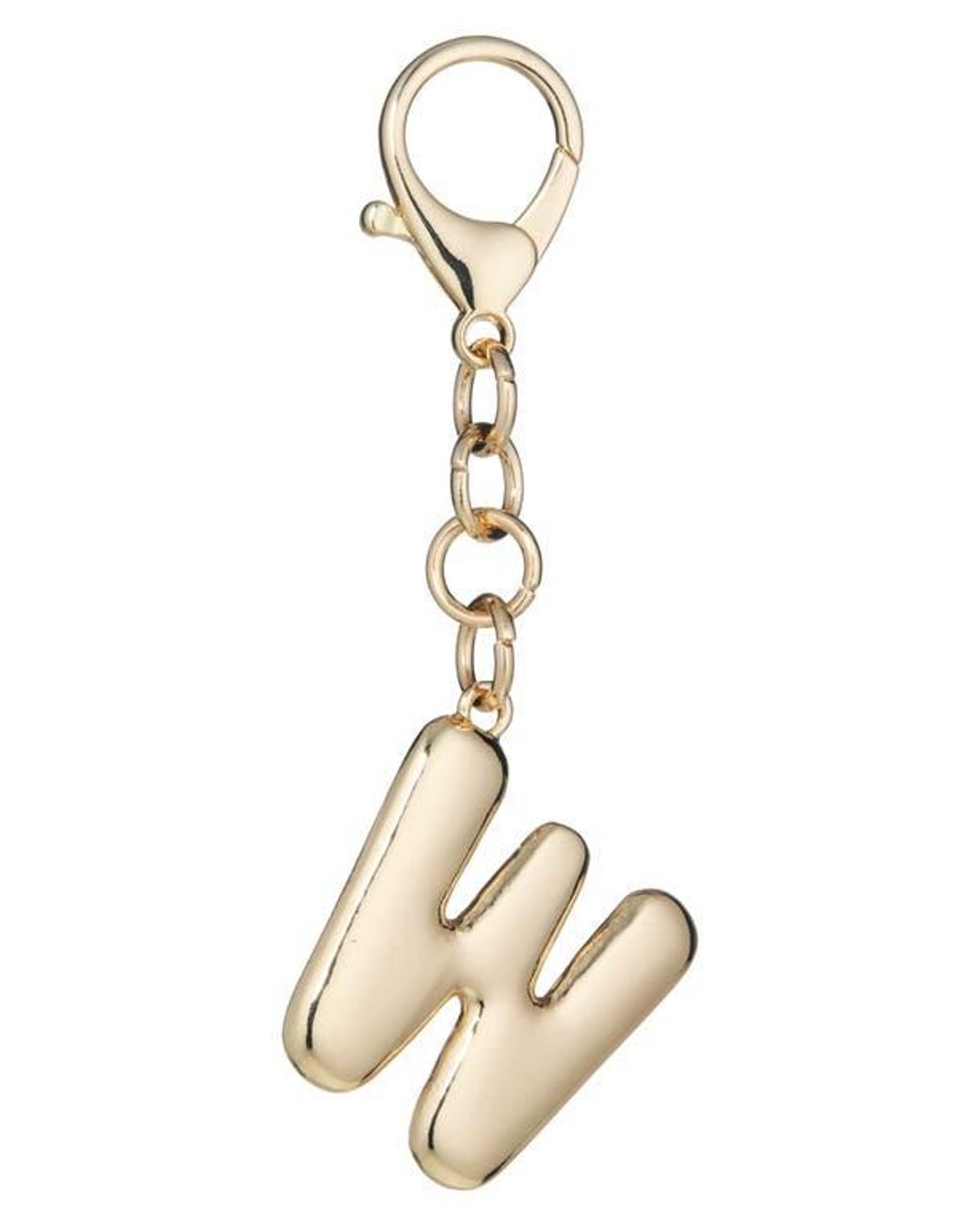 Leith Metallic Bubble Initial Bag Charm