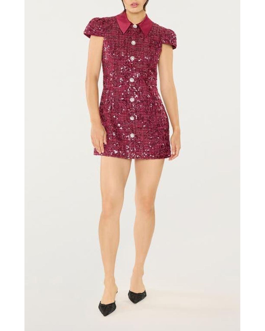 Likely Red Estella Sequin Minidress