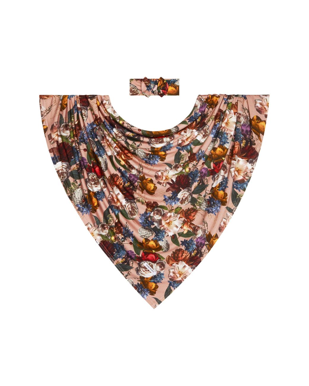 Posh Peanut Phoebe Bow Head Wrap & Swaddle Set in Brown Lyst