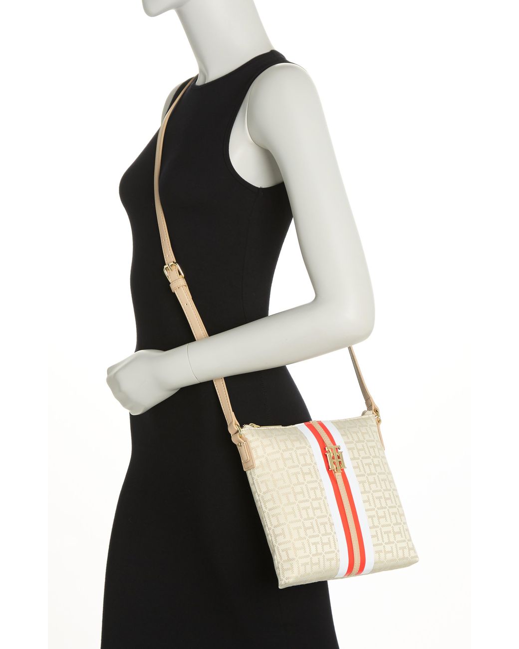 Tommy Hilfiger Jaden Plus Logo Crossbody Bag in Black Lyst