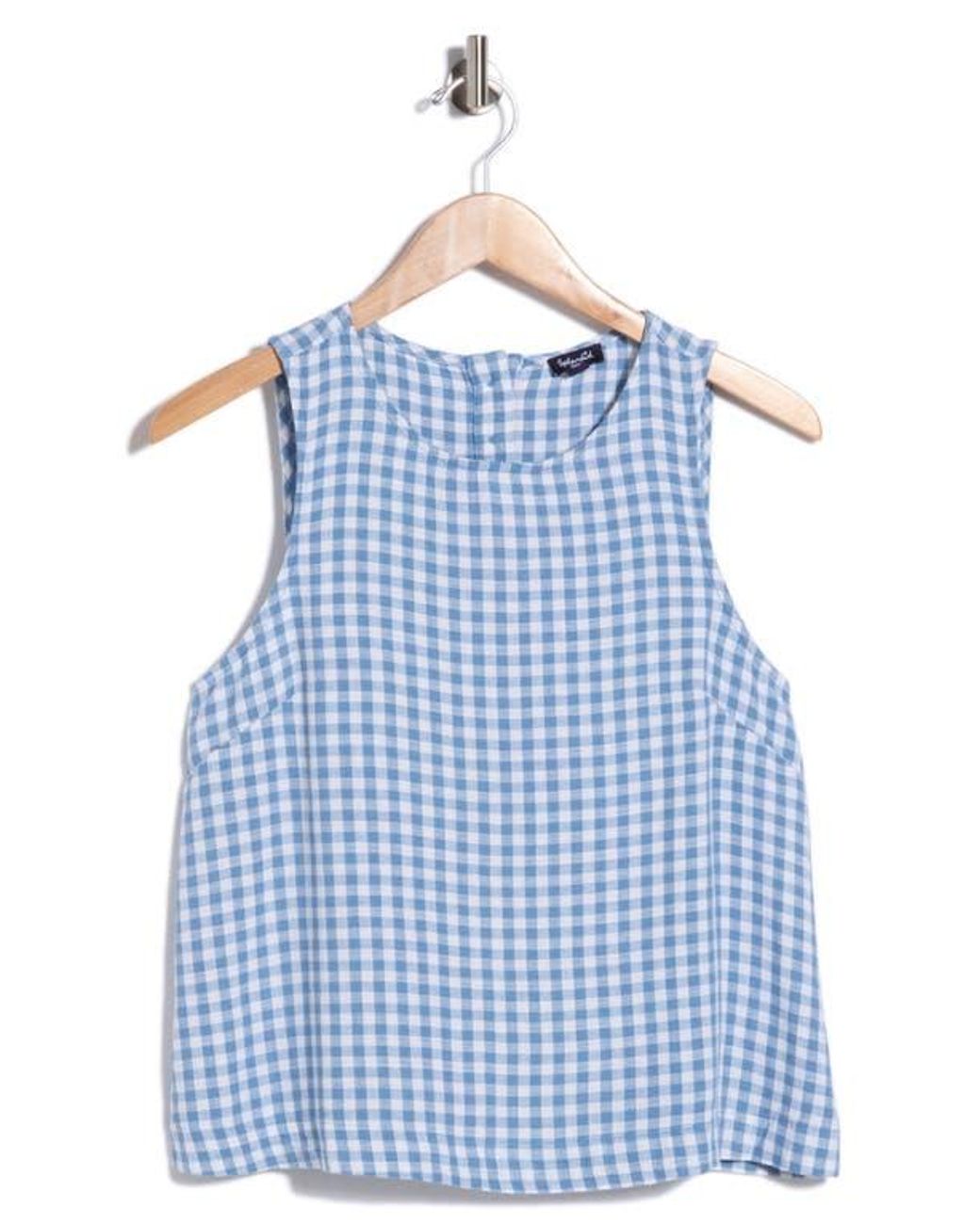 Splendid Blue Gingham Shell