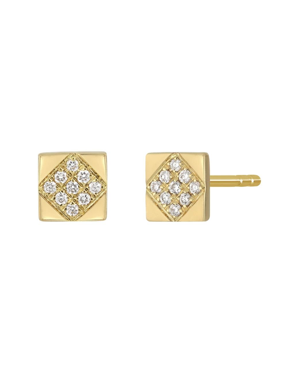Bony Levy 18k Gold Diamond Stud Earrings in Metallic Lyst