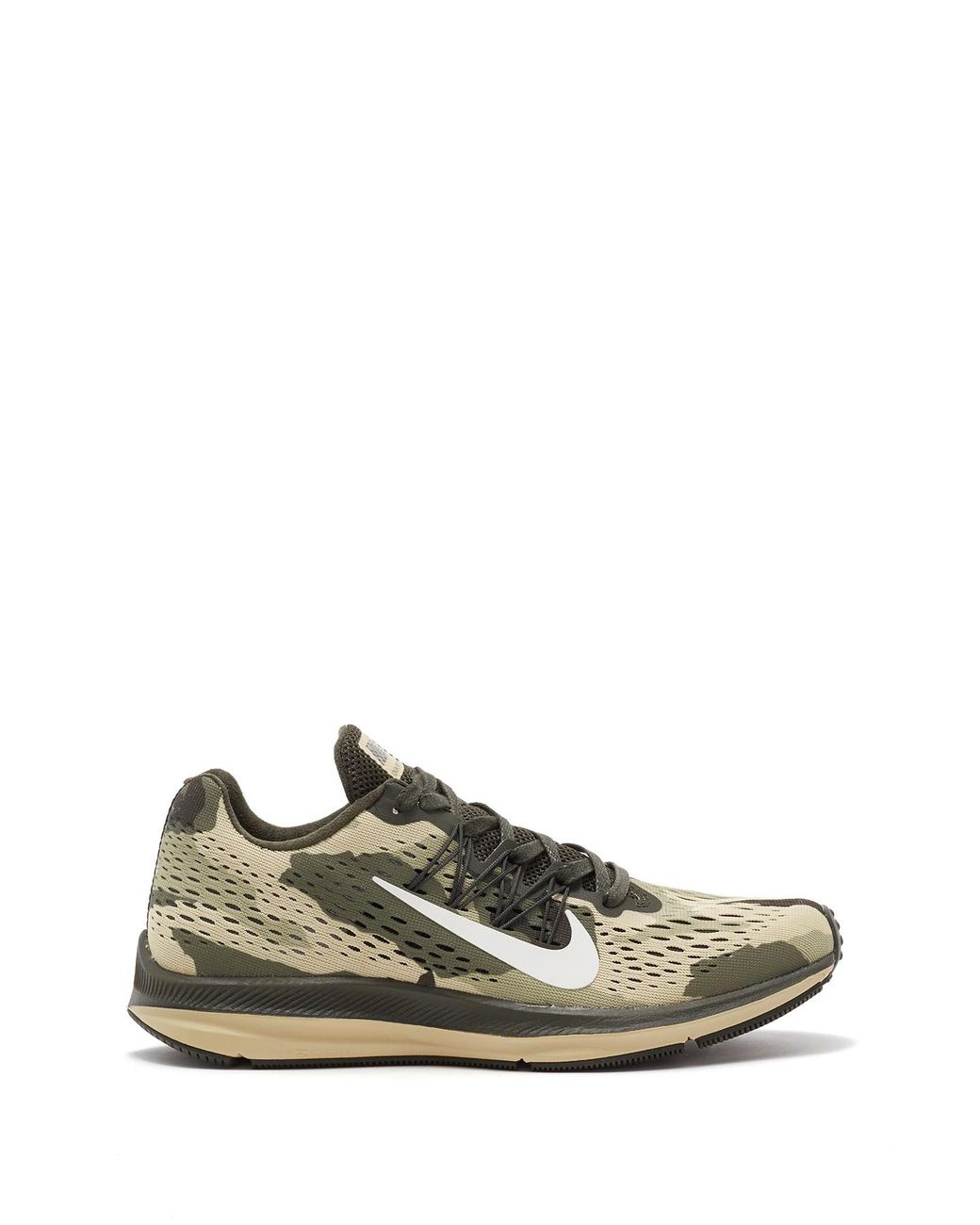 Nike Air Zoom Winflo 5 Camo Running Shoe in Green for Men | Lyst