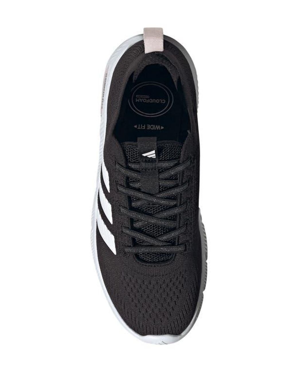 Adidas Black Cloudfoam Flex Slipon Sneaker