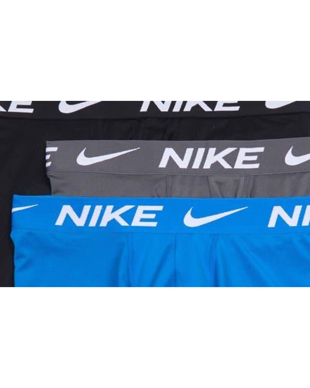 Nike Blue 3-Pack Essential Micro Boxer Briefs for men