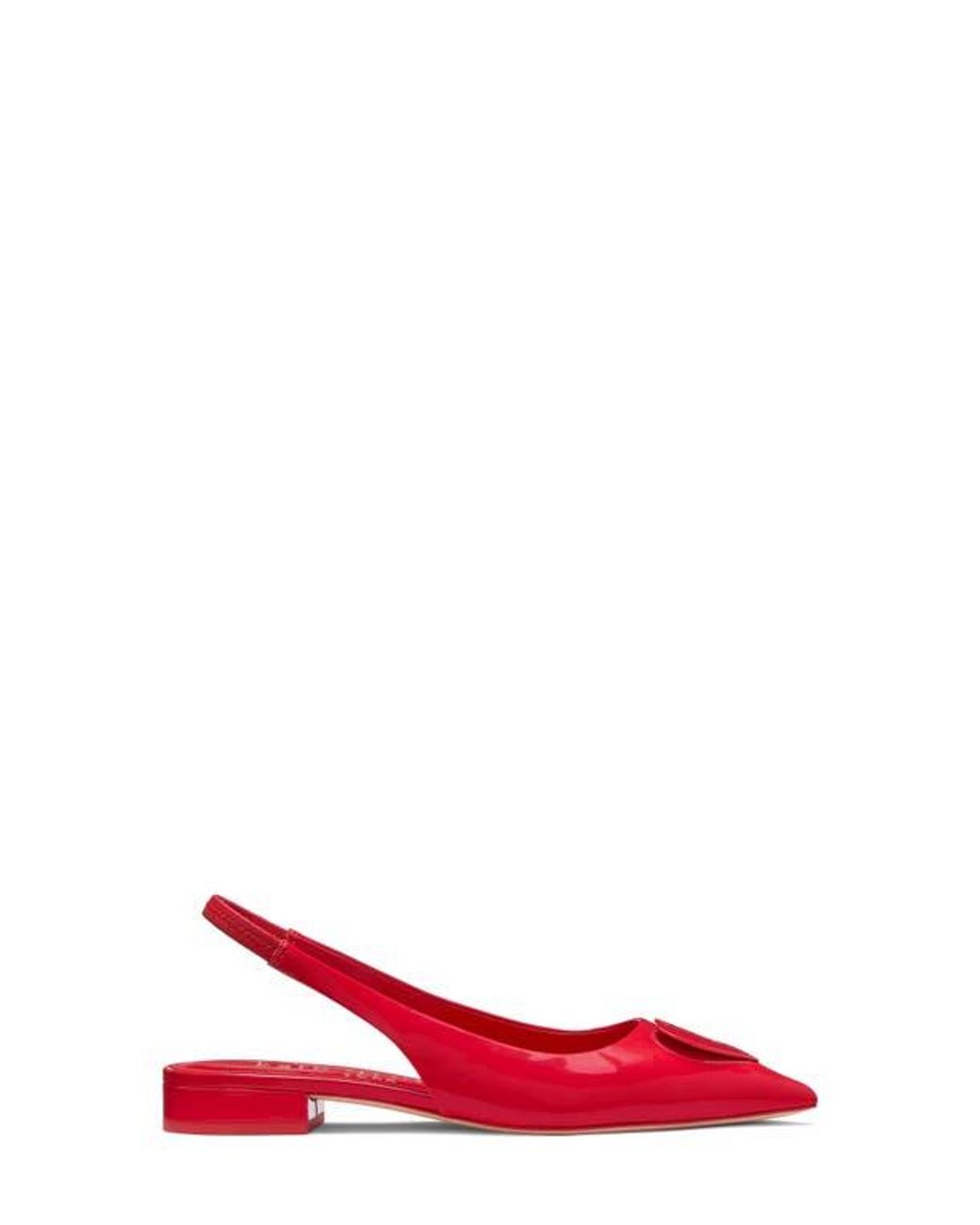 Kate Spade Red Lover Slingback Pointed Toe Flat