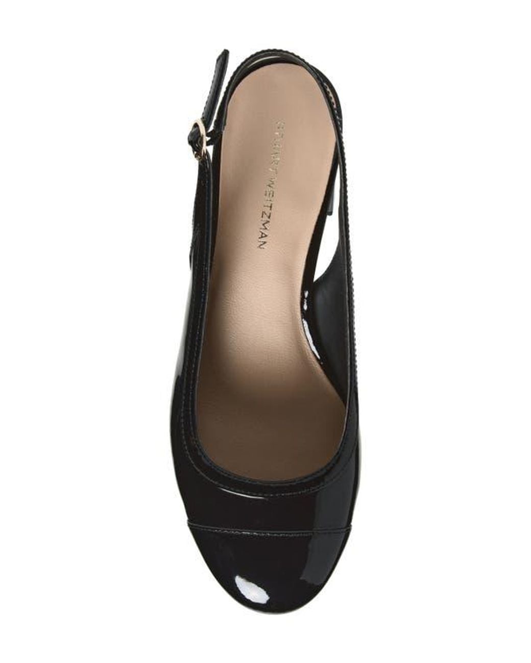 Stuart Weitzman Black Celina 60 Slingback Pump