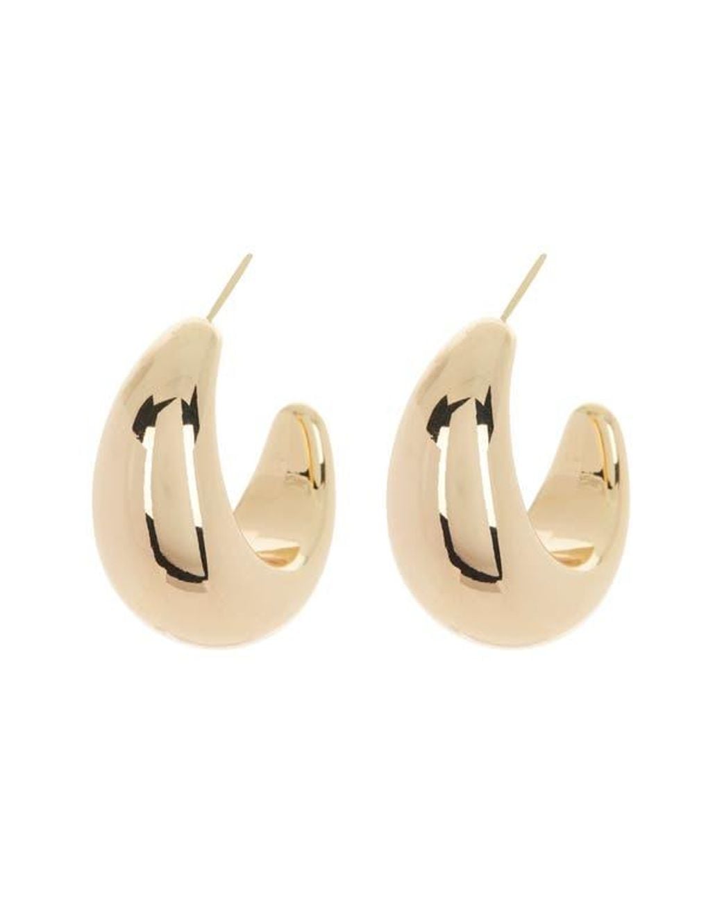 Sterling Forever Metallic Eclipse Hoop Earrings