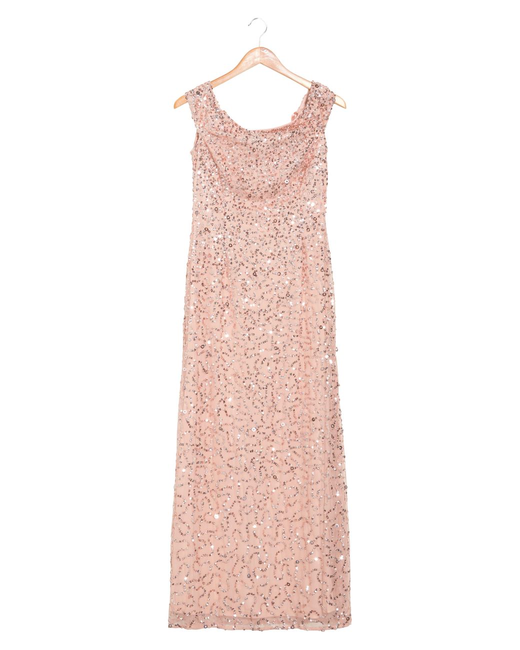 Marina Offtheshoulder Sequin Gown In Blush At Nordstrom Rack in Pink
