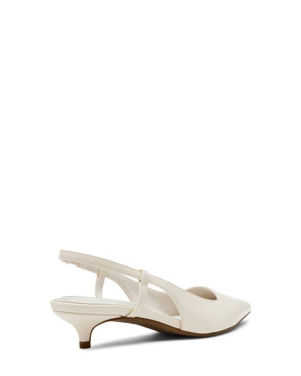 Anne Klein White Shorty Slingback Pump