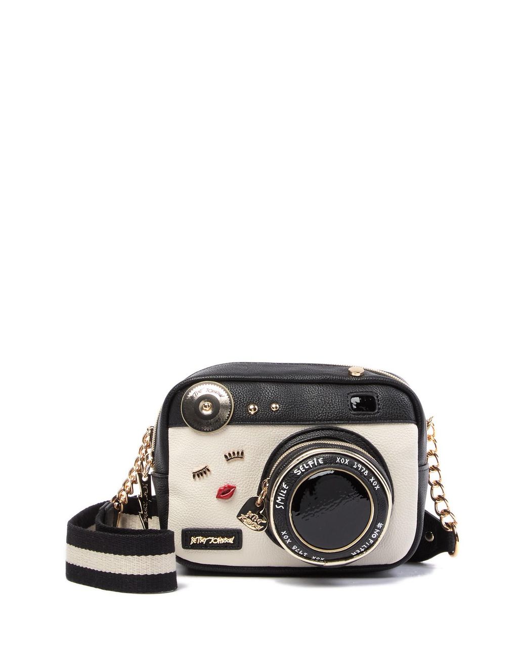 Betsey Johnson Camera Crossbody Bag in Black Lyst