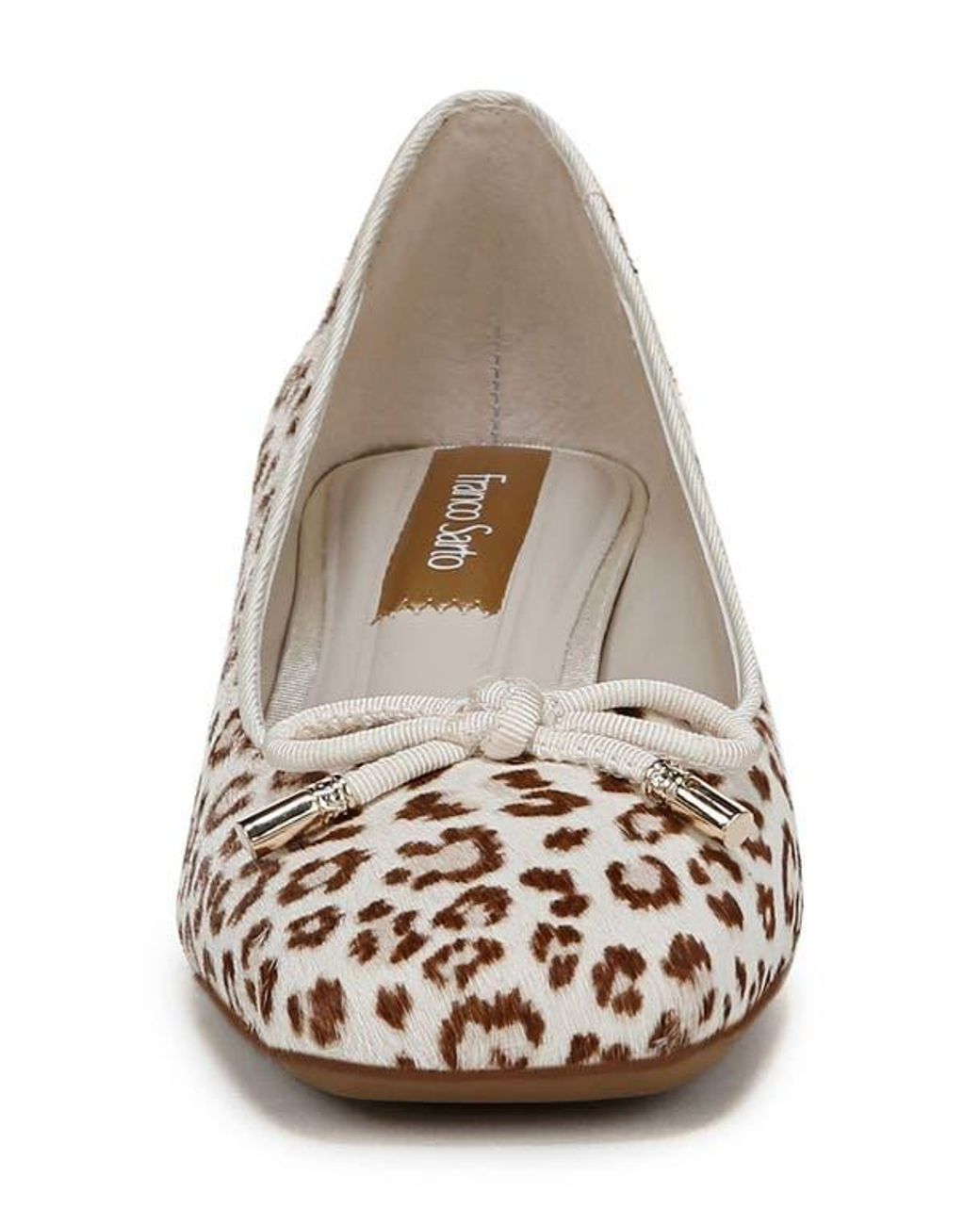 Franco Sarto White Natalia Square Toe Pump