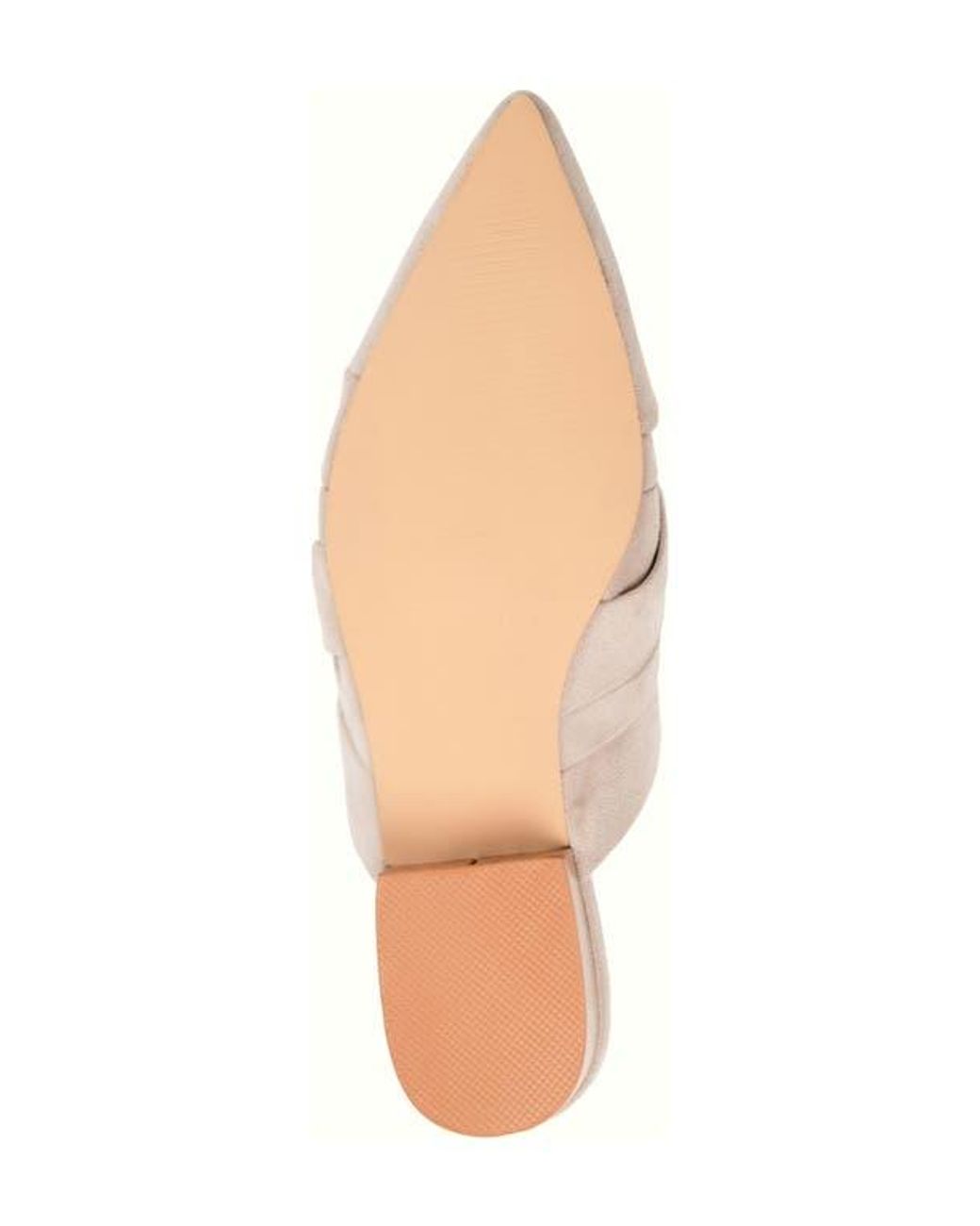 Journee Collection Natural Kalida Pointed Toe Mule