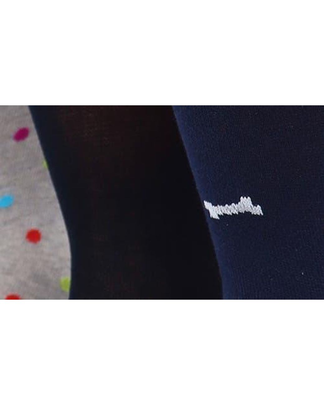Lorenzo Uomo Blue Assorted 3-Pack Crew Socks for men