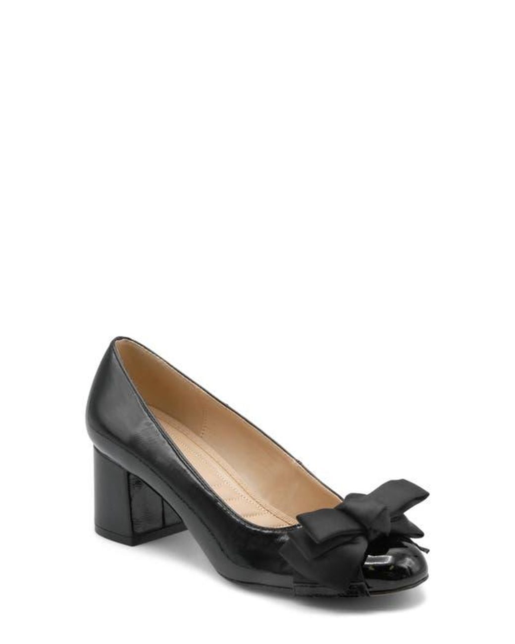 Adrienne Vittadini Black Ceena Bow Pump