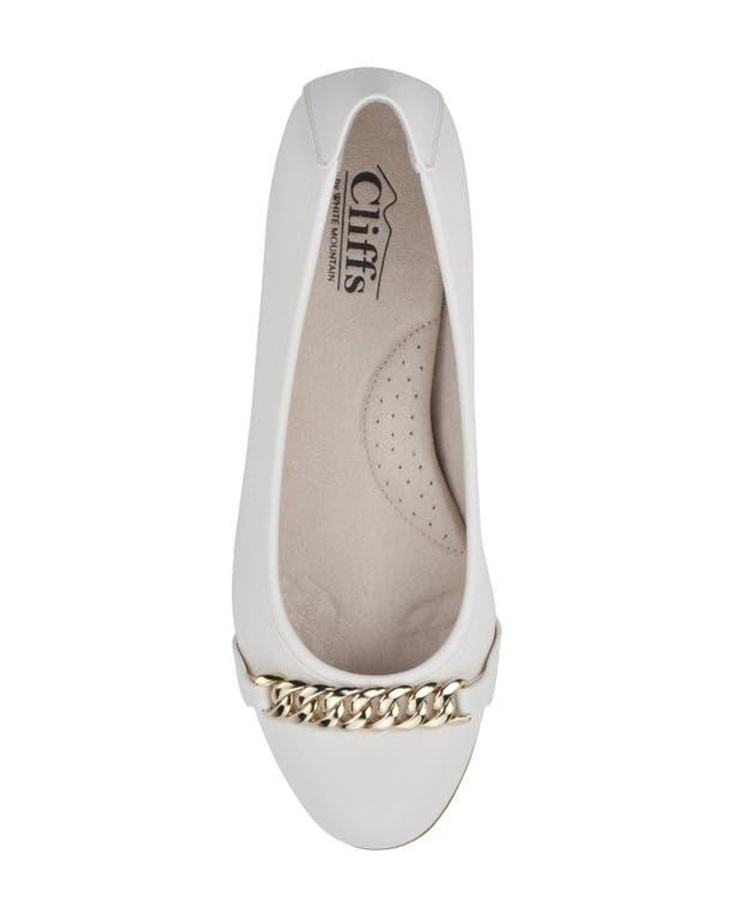 White Mountain White Chain Detail Flats